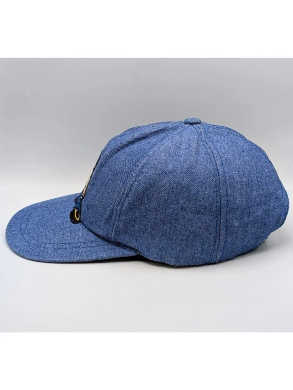 Retro Denim Blue Jean Strap Back Hat Street Wear 90s Y2K JNCO Style Vintage Cap